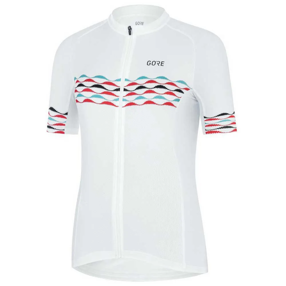 GOREWEAR Skyline Kort Ermet Trøye Refurbished, White / scuba blue GOREWEAR Skyline Kort Ermet Trøye Refurbished, White / scuba blue