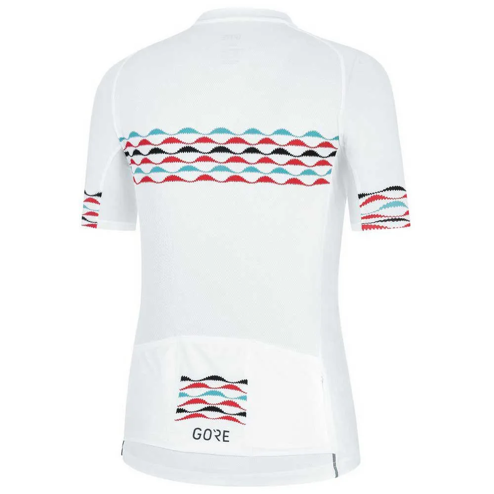 GOREWEAR Skyline Kort Ermet Trøye Refurbished, White / scuba blue GOREWEAR Skyline Kort Ermet Trøye Refurbished, White / scuba blue