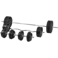 Gorilla Barbell Curl Bar Dumbbells Trigrip Pro - 100 kg, Vektstangsett plast Gorilla Barbell Curl Bar Dumbbells Trigrip Pro - 100 kg, Vektstangsett plast