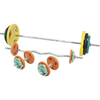Gorilla Barbell Curl bar Dumbbells Trigrip S -108kg, Vektstangsett gummibelagt Gorilla Barbell Curl bar Dumbbells Trigrip S -108kg, Vektstangsett gummibelagt
