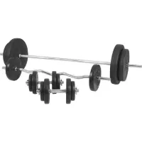 Gorilla Barbell Curl Bar Hantler Basic - 100 kg, Vektstangsett plast Gorilla Barbell Curl Bar Hantler Basic - 100 kg, Vektstangsett plast