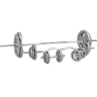 Gorilla Barbell Curl Bar Hantler Trigrip Støpejern - 108 kg, Vektstangsett jern Gorilla Barbell Curl Bar Hantler Trigrip Støpejern - 108 kg, Vektstangsett jern
