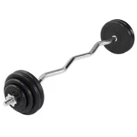 Gorilla Curl bar Gummi - 35 kg, Vektstangsett gummibelagt Gorilla Curl bar Gummi - 35 kg, Vektstangsett gummibelagt
