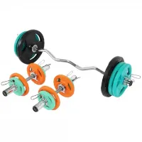 Gorilla Curl bar Hantler TRIGRIP 50 mm - 75kg, Vektstangsett gummibelagt Gorilla Curl bar Hantler TRIGRIP 50 mm - 75kg, Vektstangsett gummibelagt
