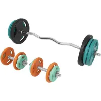 Gorilla Curl bar Hantler Trigrip S - 70 kg, Vektstangsett gummibelagt Gorilla Curl bar Hantler Trigrip S - 70 kg, Vektstangsett gummibelagt