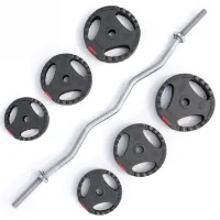 Gorilla Curl bar PRO Trigrip - 25kg, Vektstangsett gummibelagt Gorilla Curl bar PRO Trigrip - 25kg, Vektstangsett gummibelagt