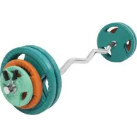 Gorilla Curl bar Trigrip F - 35kg, Vektstangsett gummibelagt