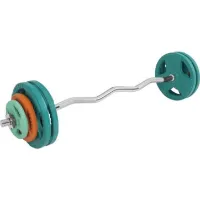 Gorilla Curlbar Trigrip S - 35 kg, Vektstangsett gummibelagt