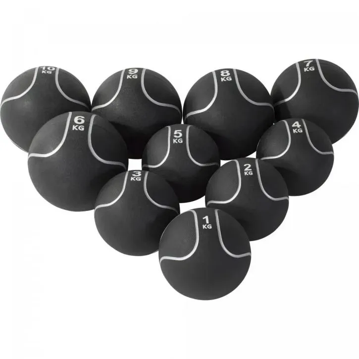 Gorilla Medisinballpakke Sort/Sølv - 55kg, Medisinball