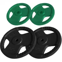 Gorilla Vektskiver Trigrip 31mm - 2x10kg 2x5kg, Vektpakke gummibelagt Gorilla Vektskiver Trigrip 31mm - 2x10kg 2x5kg, Vektpakke gummibelagt