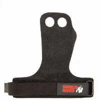 Gorilla Wear 2-Hole Leather Lifting Grips
