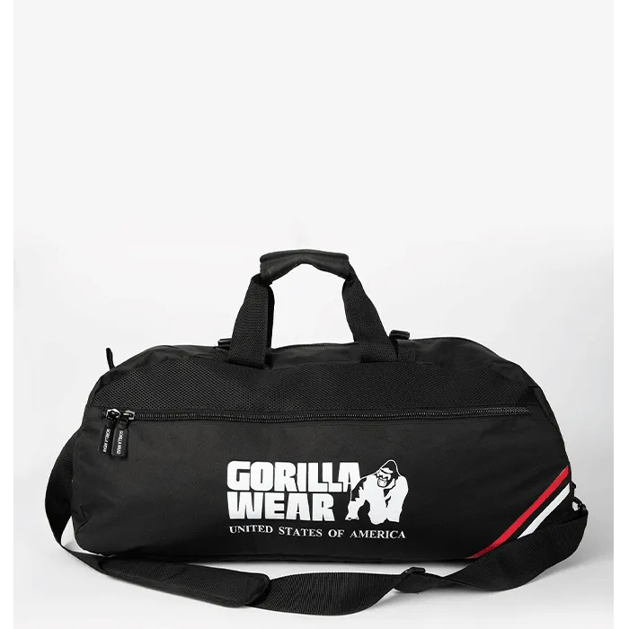Gorilla Wear Norris Hybrid Gym Bag/Ryggsekk, Svart