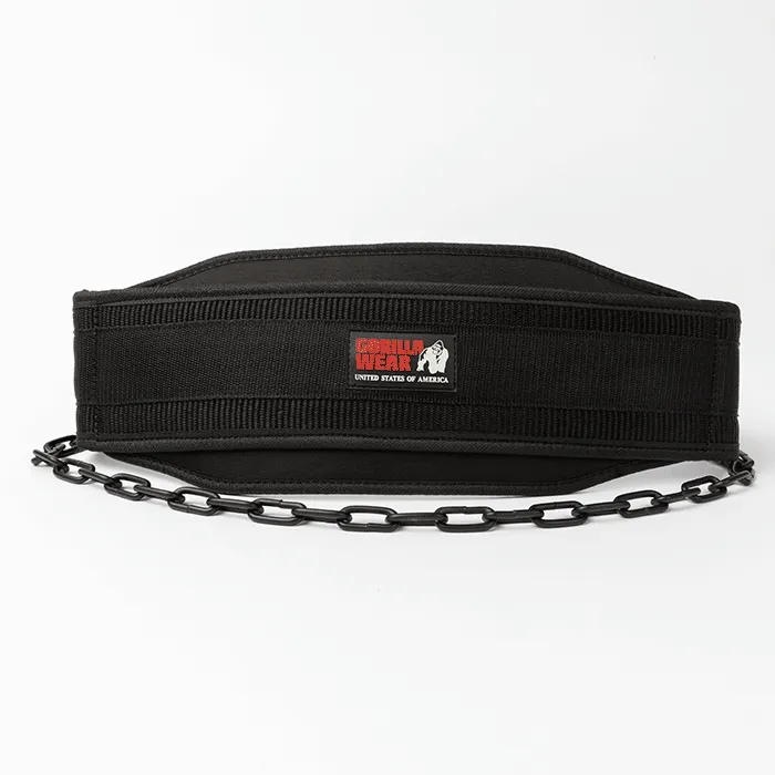 Gorilla Wear Nylon Dip Belt, Black