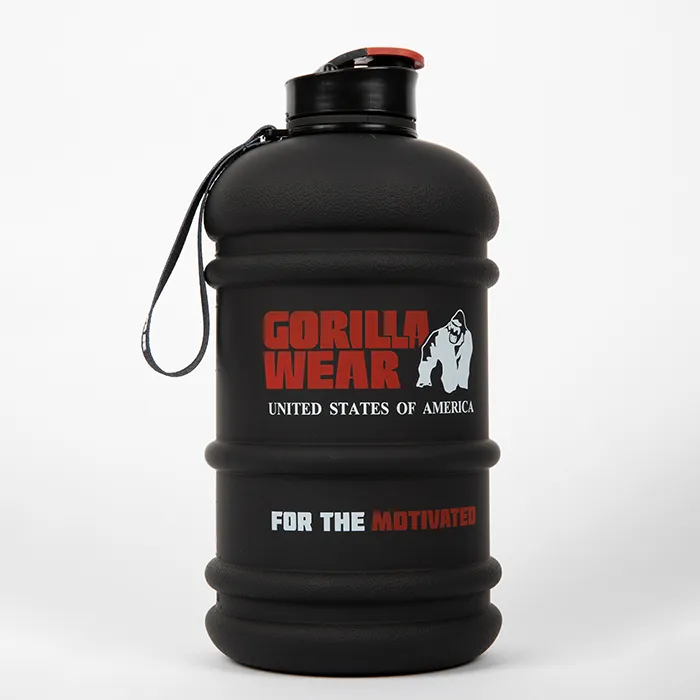 Gorilla Wear Vannflaske, Svart, 2.2L