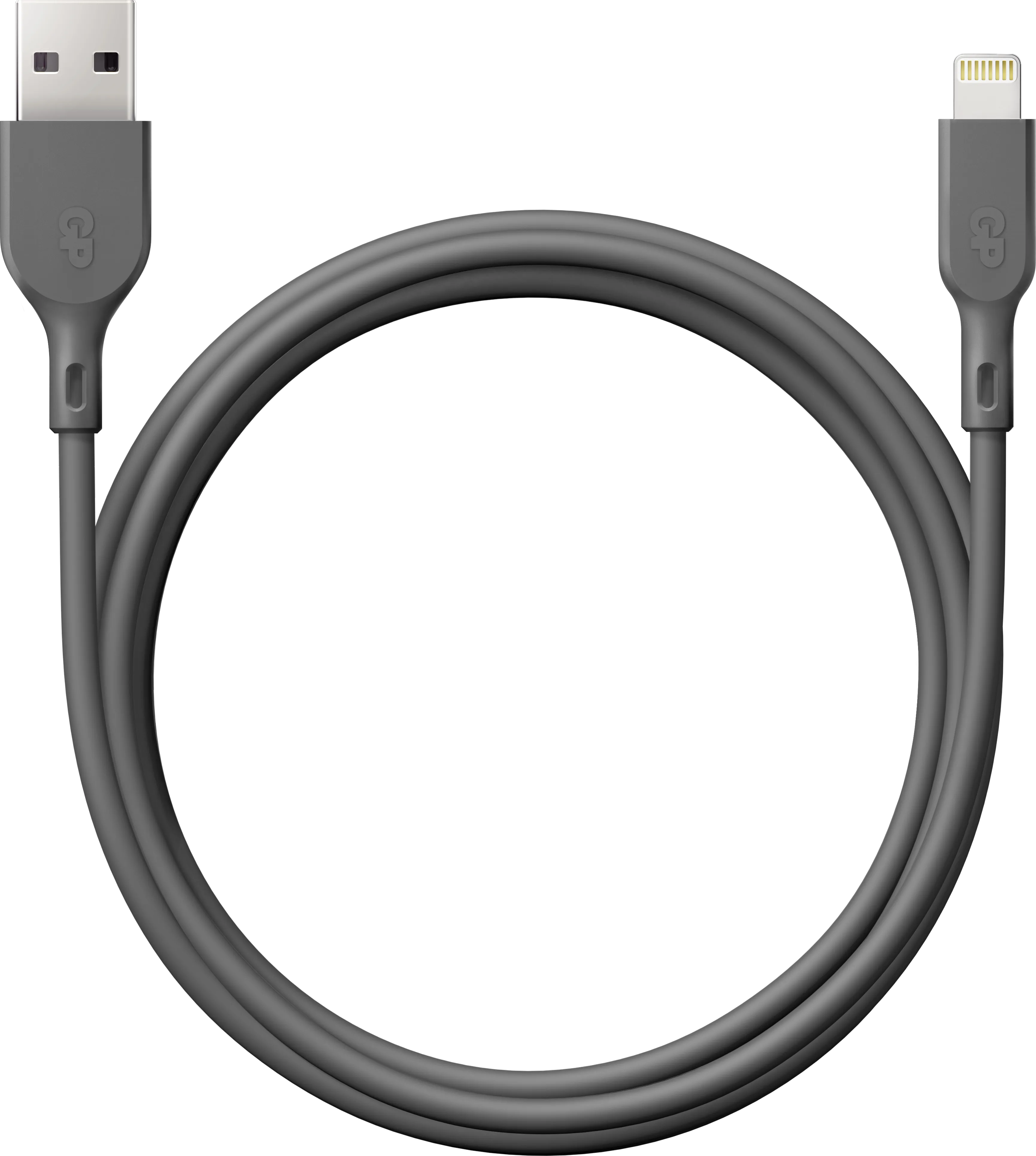 GP Essential Cable USB-A To Lightning 1m, Grey, One Size GP Essential Cable USB-A To Lightning 1m, Grey, One Size