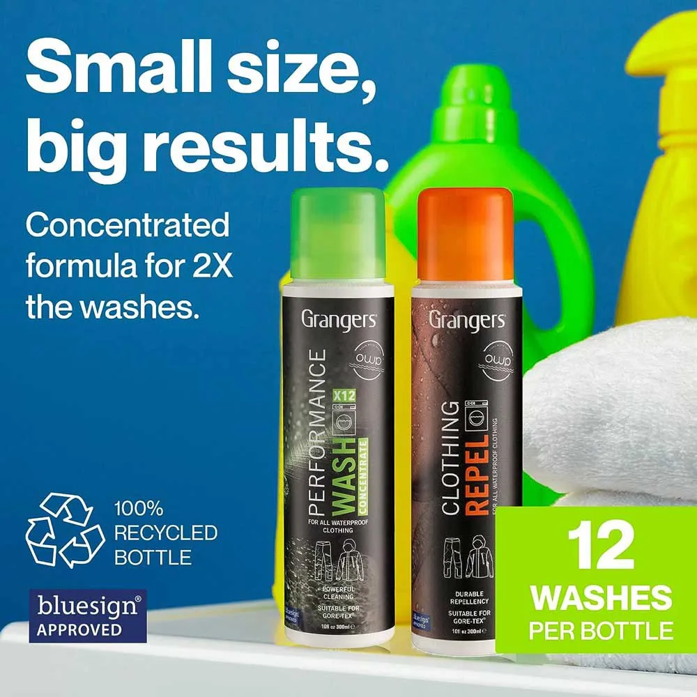 Grangers Ytelsesvask + Klesrens Med Smussavvisende Og Vannavvisende Egenskaper 300ml, Black / green / orange, One Size