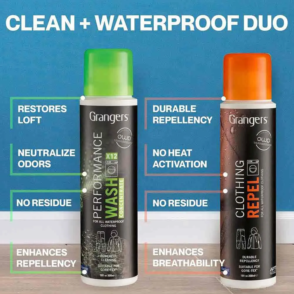 Grangers Ytelsesvask + Klesrens Med Smussavvisende Og Vannavvisende Egenskaper 300ml, Black / green / orange, One Size