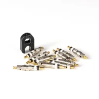 Granite Presta Valve Core ekstra ventilkjerne, 10 pack