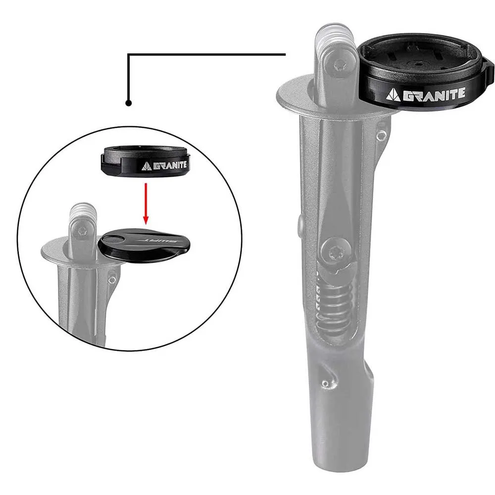 Granite Scope Sykkelcomputerfeste, Black, One Size