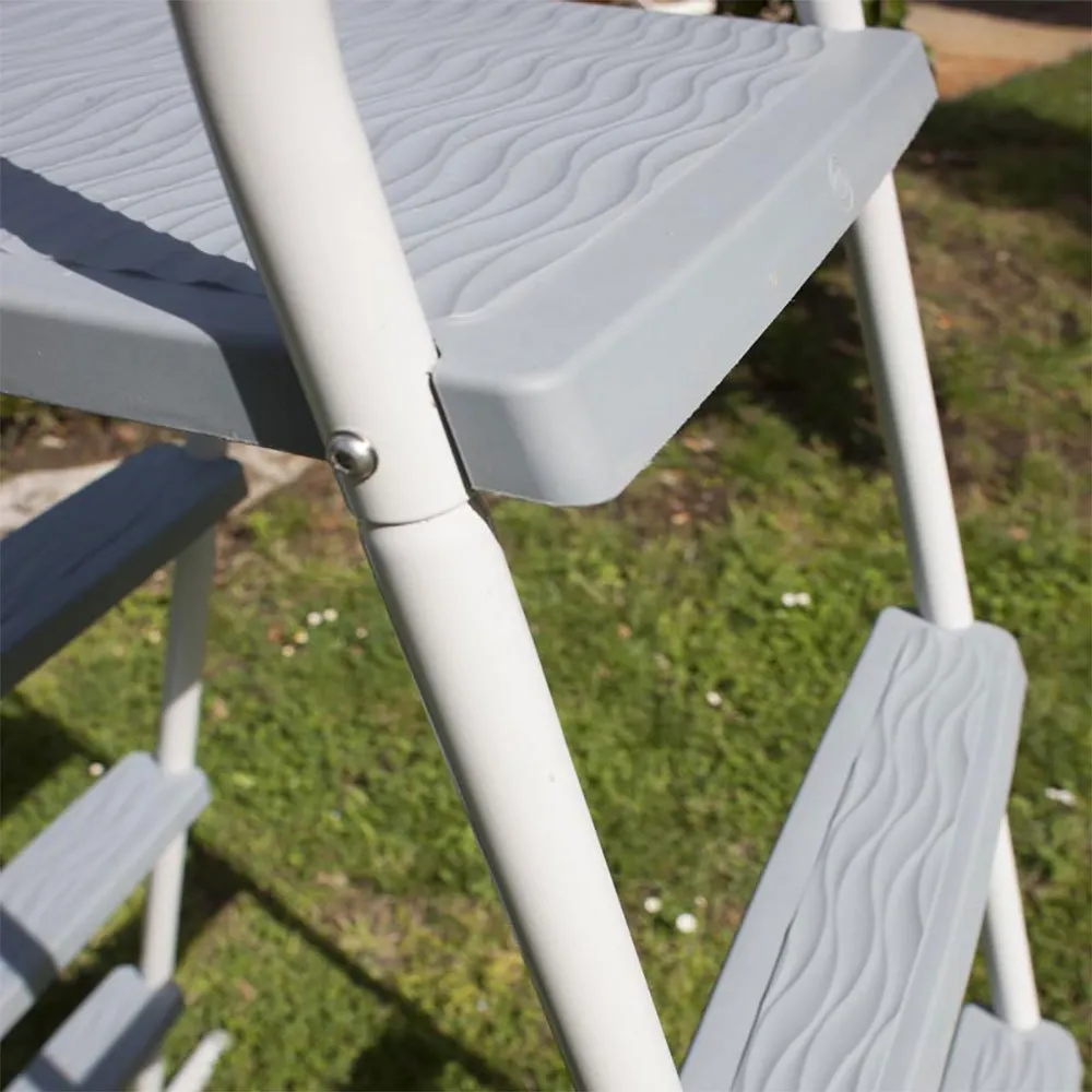 Gre Accessories 3 Trinn For Basseng Over Høyde 120-130 Cm unisex, Galvanized steel, One Size Gre Accessories 3 Trinn For Basseng Over Høyde 120-130 Cm unisex, Galvanized steel, One Size