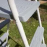 Gre Accessories 3 Trinn For Basseng Over Høyde 120-130 Cm unisex, Galvanized steel, One Size