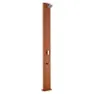 Gre Accessories Aluminium Kvadratisk Solcelledusj Med Treverkseffekt unisex, Brown, 32L