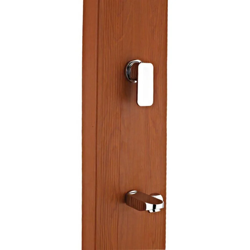 Gre Accessories Aluminium Kvadratisk Solcelledusj Med Treverkseffekt unisex, Brown, 32L Gre Accessories Aluminium Kvadratisk Solcelledusj Med Treverkseffekt unisex, Brown, 32L