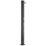 Gre Accessories Aluminium Rund Solcelledusj 32l unisex, Black, One Size