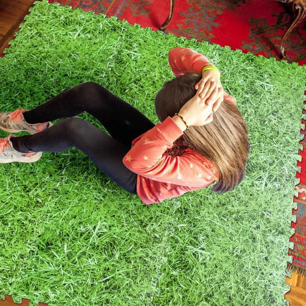 Gre Accessories Bassenggulvbeskytter 8 Mm 9 Enheter unisex, Grass, 50 x 50cm