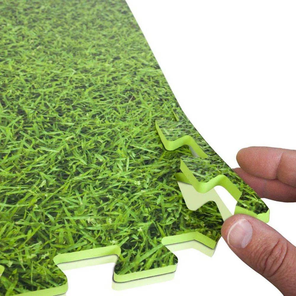 Gre Accessories Bassenggulvbeskytter 8 Mm 9 Enheter unisex, Grass, 50 x 50cm