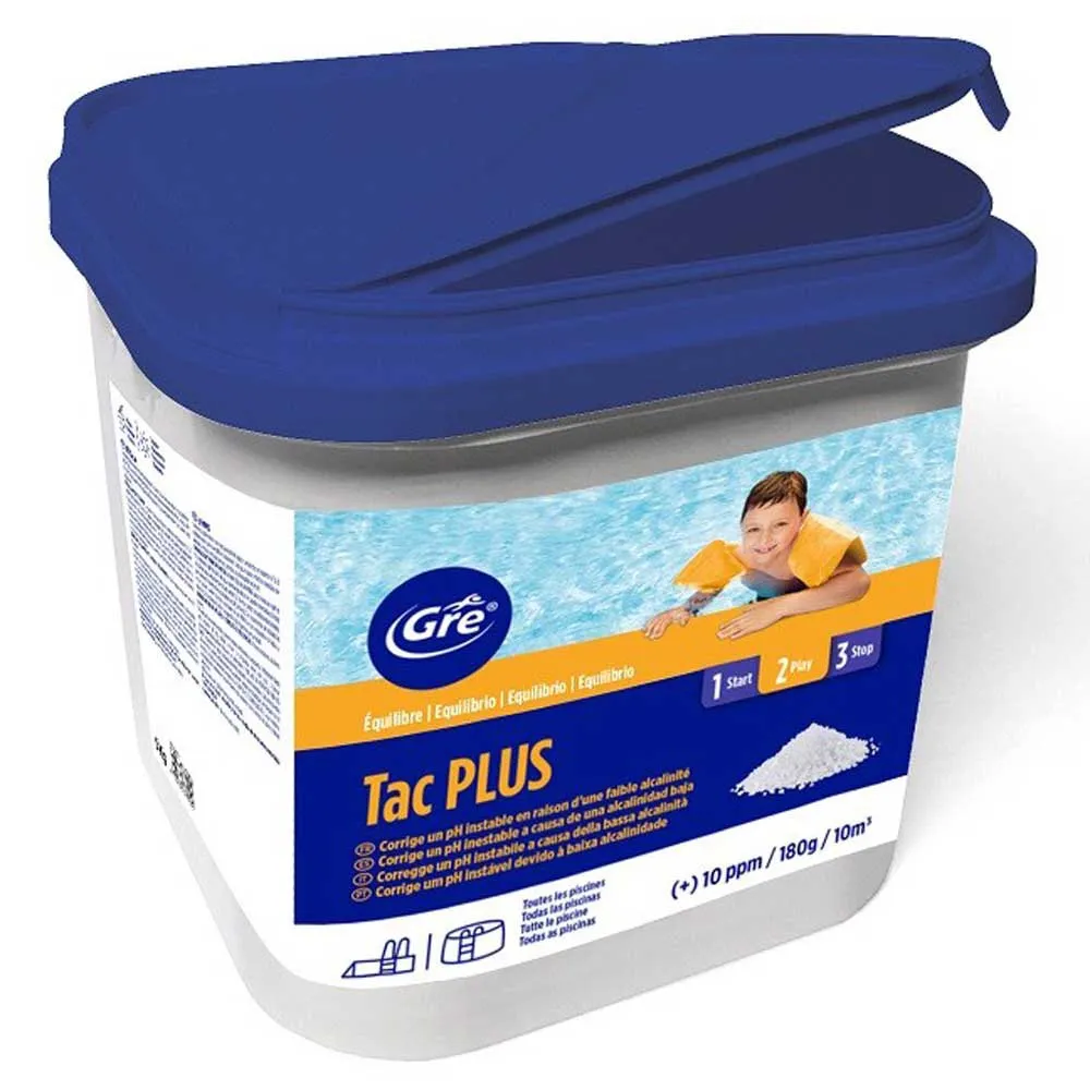 Gre Accessories Økning Av Alkalinitet Med Tac Plus 5kg unisex, White, 5kg
