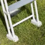 Gre Accessories Sikkerhet 3-trinns For Basseng Over Bakken 120-130 Cm unisex, Galvanized steel, One Size