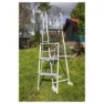 Gre Accessories Sikkerhet 3-trinns For Basseng Over Bakken 120-130 Cm unisex, Galvanized steel, One Size