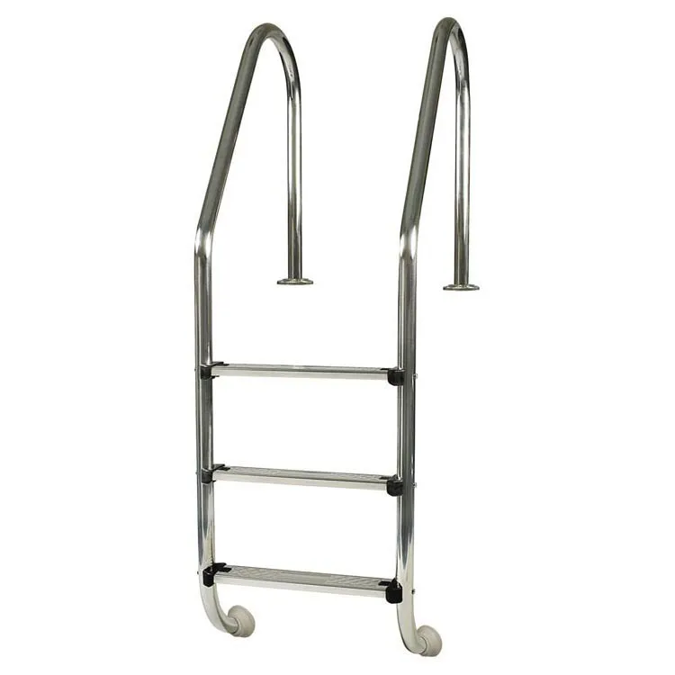 Gre Accessories Standard Nedgravd Bassengstige 3 Trinn unisex, Silver, One Size