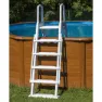 Gre Accessories Stige Til Overjordisk Basseng unisex, Steel, 122-132cm