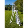Gre Accessories Stige Til Overjordisk Basseng unisex, Steel, 122-132cm