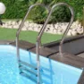 Gre Accessories Stiger I Rustfritt Stål Aisi 304 Til Basseng unisex, Silver, 162.5 x 50cm