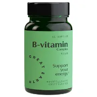 Great Earth B-vitamin Complex 60 kapslar Great Earth B-vitamin Complex 60 kapslar