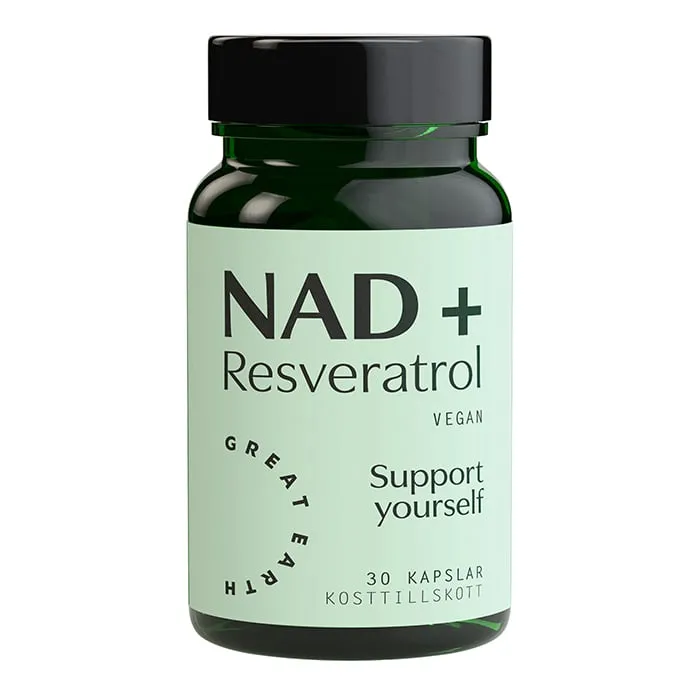 Great Earth NAD+ Resveratrol 30 kapsler Great Earth NAD+ Resveratrol 30 kapsler
