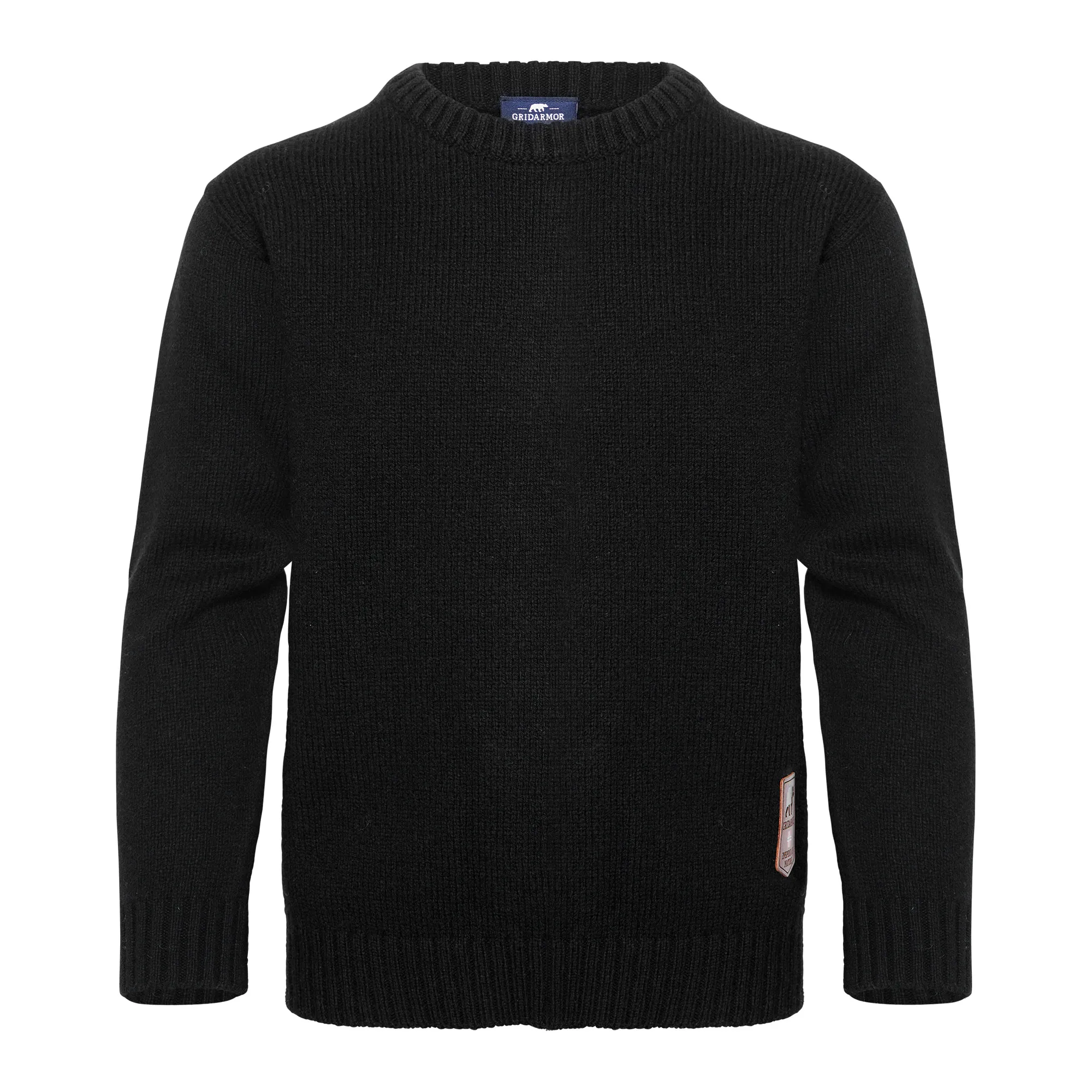 Gridarmor Kids' Snøkrystall Solid Round Neck Ullgenser Gridarmor Kids' Snøkrystall Solid Round Neck Ullgenser
