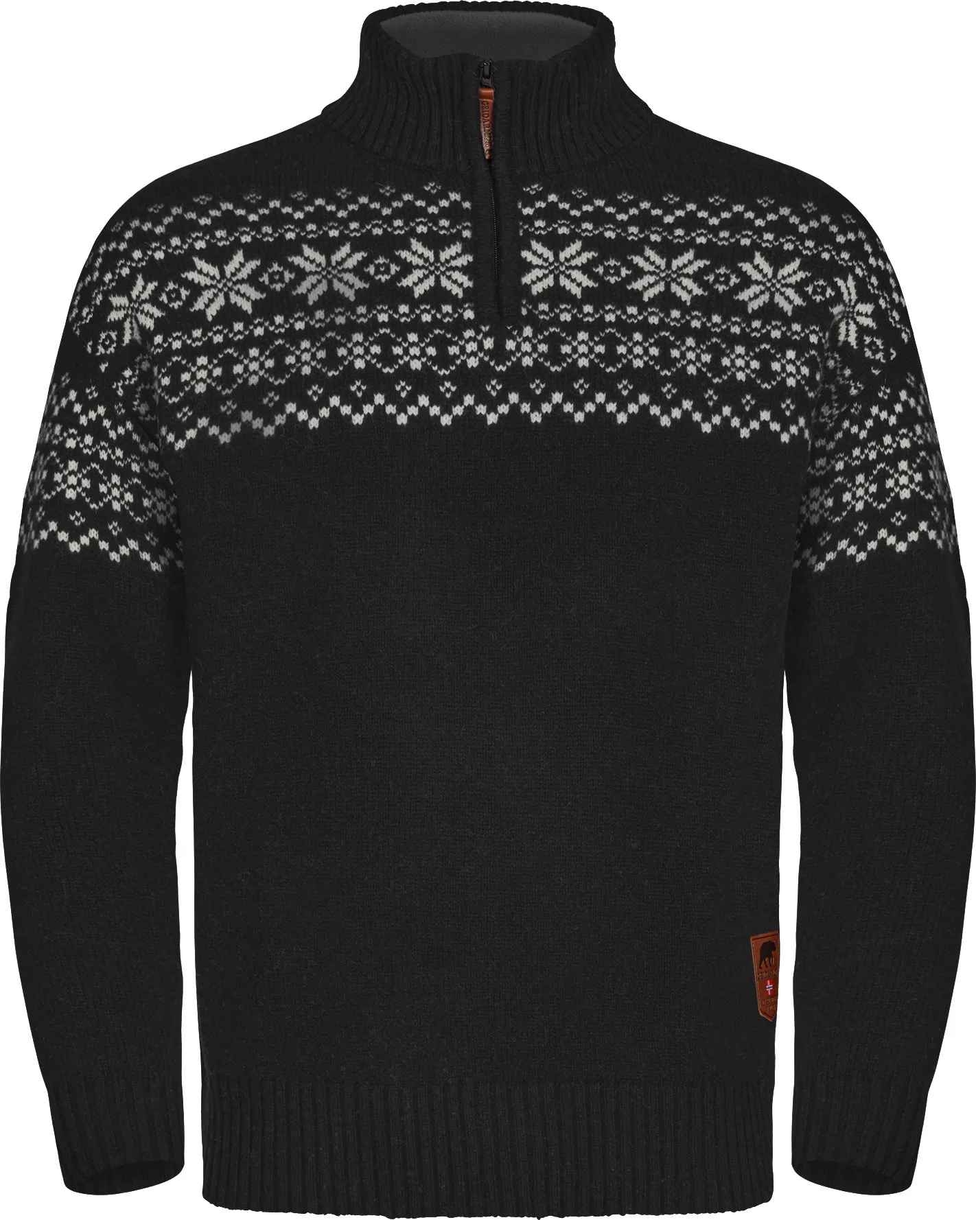 Gridarmor Men's Snøkrystall Half Zip Ullgenser