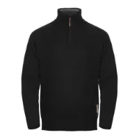 Gridarmor Men's Snøkrystall Solid Half Zip Ullgenser