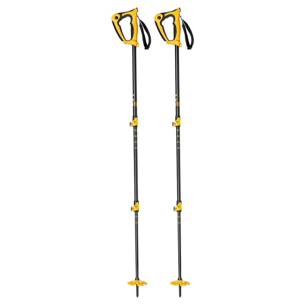 Grivel Condor Evo Alpine 3 Spaserstokker, Black / yellow, 110-140cm