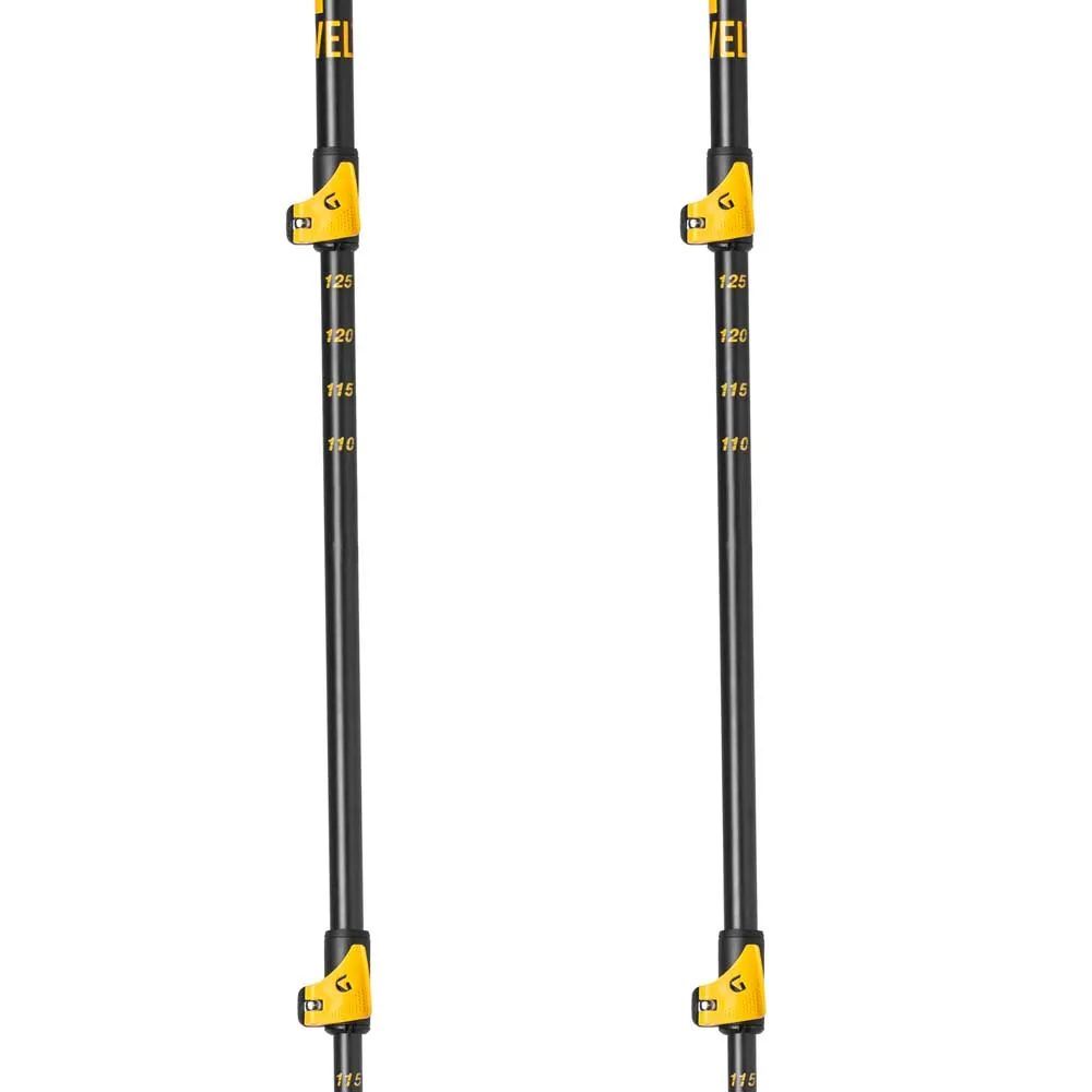 Grivel Condor Evo Alpine 3 Spaserstokker, Black / yellow, 110-140cm