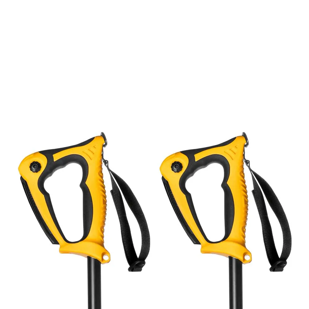 Grivel Condor Evo Alpine 3 Spaserstokker, Black / yellow, 110-140cm