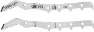Grivel G20+ front points Katana x2, Steel, One Size
