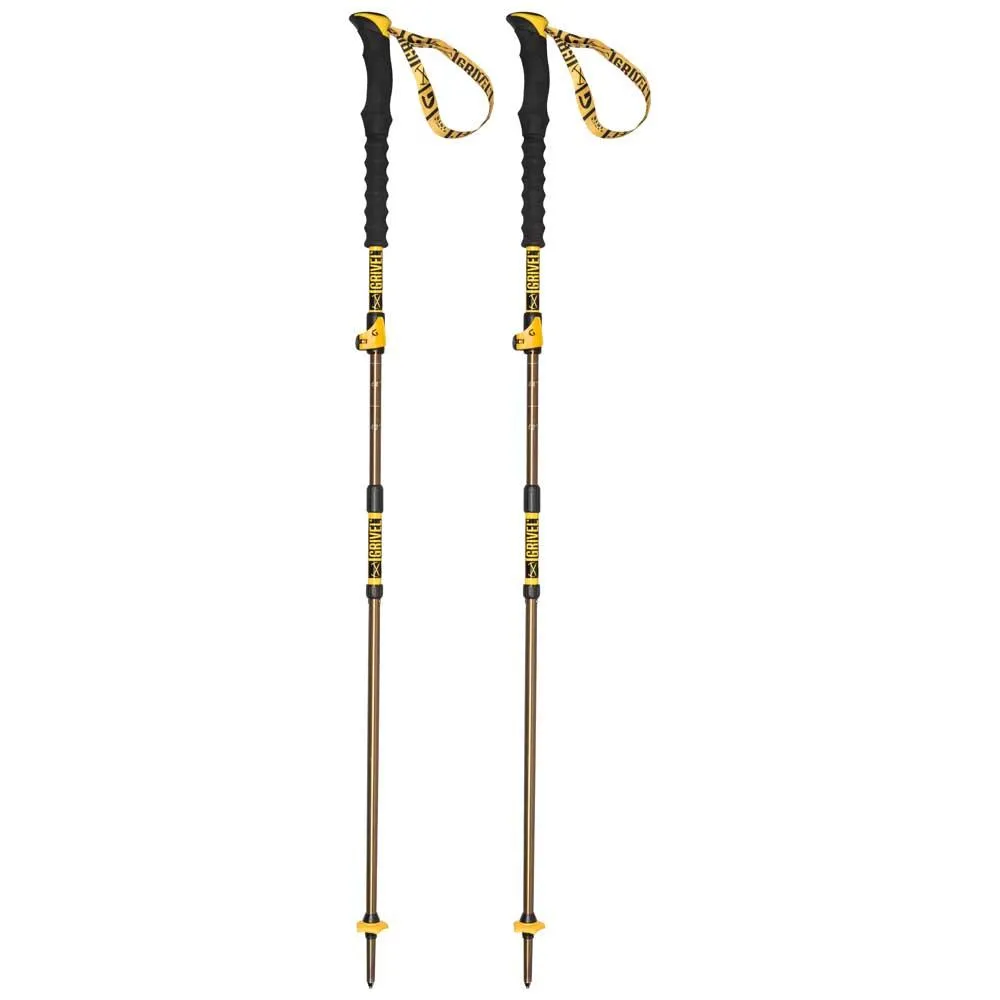 Grivel Trail Vario Spaserstokker, Black, 112-130cm Grivel Trail Vario Spaserstokker, Black, 112-130cm