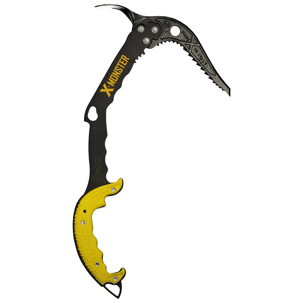 Grivel X-monster Isøks Med Hammer, Yellow Grivel X-monster Isøks Med Hammer, Yellow