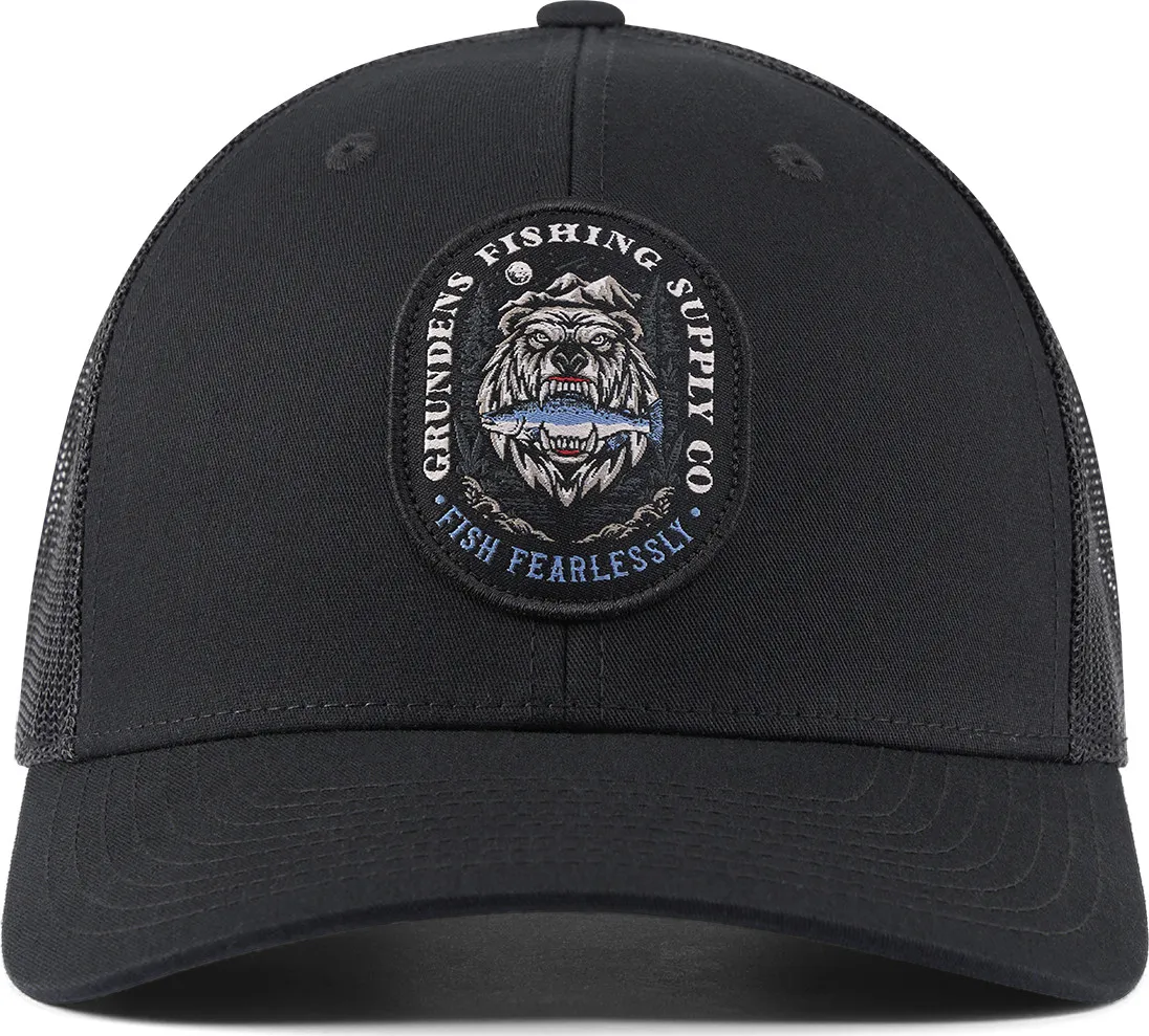 Grundens Men's Bear Essentials Trucker, Black Grundens Men's Bear Essentials Trucker, Black
