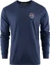 Grundens Men's Dark Seas X Instinctive LS T-Shirt, Dark navy